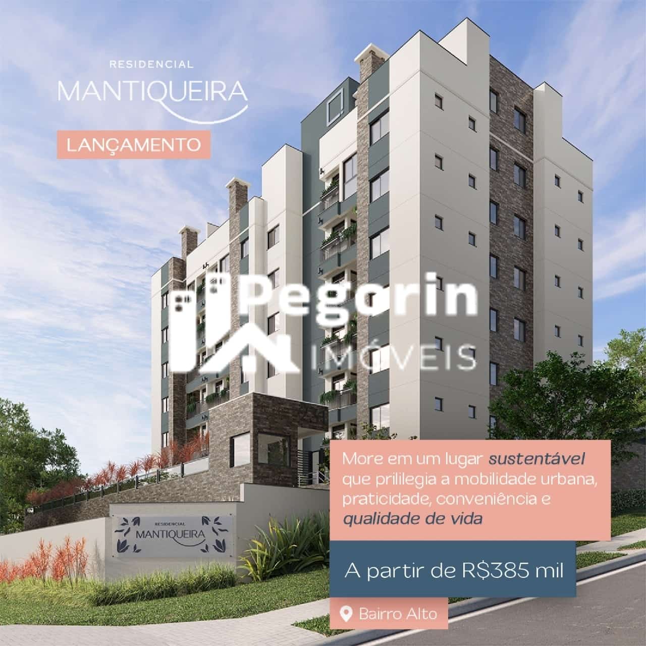 Apartamento à venda em Curitiba, Bairro Alto, com 2 quartos, 48,64m²