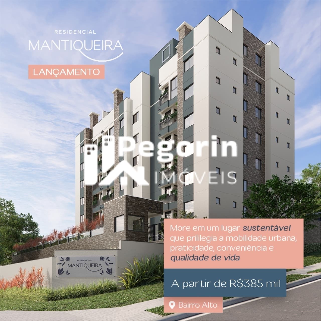 Apartamento à venda em Curitiba, Bairro Alto, com 2 quartos, 48,64m²